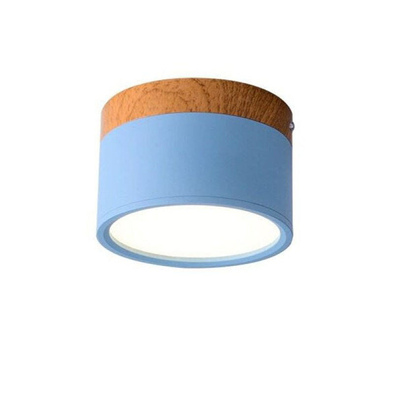 Metal Cylindrical Contemporary Flush Mount Ceiling Light Colours